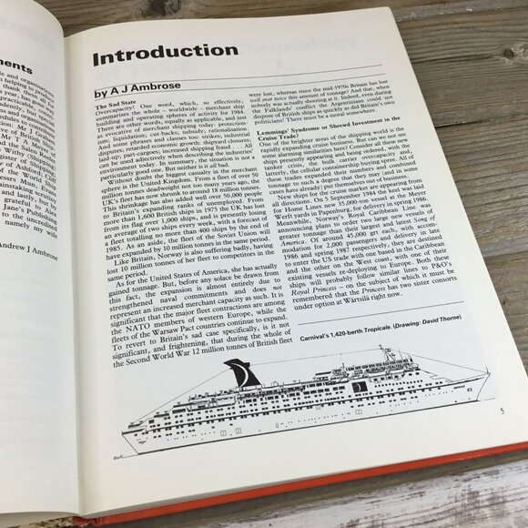 Janes Merchant Shipping Review Hardcover 1985 A.J. Ambrose Third Year Issue - Picture 7 of 11